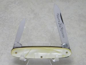 Fight'n Rooster Germany Cracked Ice "Black Etch" Fancy Pen Knife