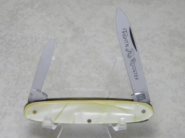 Fight'n Rooster Germany Cracked Ice "Black Etch" Fancy Pen Knife