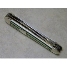 Fight'n Rooster Frank Buster Celebrated Cutlery Germany Green & White Stripe Teardrop Jack Knife Fight'n Rooster Frank Buster Celebrated Cutlery Germany Green & White Stripe Teardrop Jack Knife