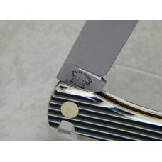 Fight'n Rooster Germany Celebrated Black & White Stripe "Virginia" Sod Buster Knife c.1993