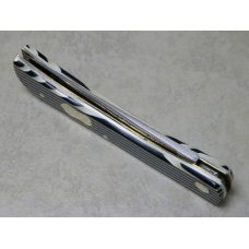 Fight'n Rooster Germany Celebrated Black & White Stripe "Virginia" Sod Buster Knife c.1993