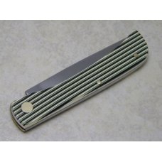 Fight'n Rooster Germany Celebrated Black & White Stripe "Virginia" Sod Buster Knife c.1993