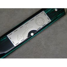 R.J. Richter Solingen Germany "Fight'n Rooster" Nazi Adolph Hitler Green & Black Pen Knife