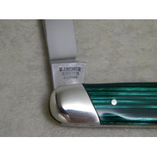 R.J. Richter Solingen Germany "Fight'n Rooster" Nazi Adolph Hitler Green & Black Pen Knife