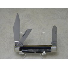 Bulldog Brand Germany Buffalo Horn "Bulldog Brand" Etch Stockman Knife Bulldog Brand Germany Buffalo Horn "Bulldog Brand" Etch Stockman Knife