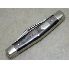 Bulldog Brand Germany Buffalo Horn "Bulldog Brand" Etch Stockman Knife Bulldog Brand Germany Buffalo Horn "Bulldog Brand" Etch Stockman Knife