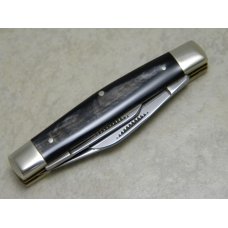 Bulldog Brand Germany Buffalo Horn "Bulldog Brand" Etch Stockman Knife Bulldog Brand Germany Buffalo Horn "Bulldog Brand" Etch Stockman Knife