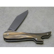 Bulldog Brand Germany Celluloid Lady's Leg Knife with Heart Shield c.1995 Bulldog Brand Germany Celluloid Lady's Leg Knife with Heart Shield c.1995