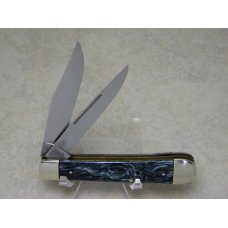 Bulldog Brand Germany Blue Stripe "Trapper Jack" Trapper Knife - Mountain Man Shield