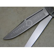 Bulldog Brand Germany Blue Stripe "Trapper Jack" Trapper Knife - Mountain Man Shield