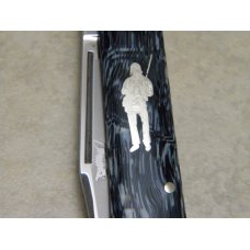 Bulldog Brand Germany Blue Stripe "Trapper Jack" Trapper Knife - Mountain Man Shield