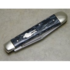 Bulldog Brand Germany Blue Stripe "Trapper Jack" Trapper Knife - Mountain Man Shield