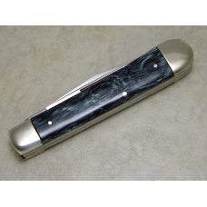 Bulldog Brand Germany Blue Stripe "Trapper Jack" Trapper Knife - Mountain Man Shield