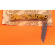 Case xx 1994 Single Blade Lock Back Pocket Knife w Mallard Ducks Landing by Water Art Handles -NOS Case xx 1994 Single Blade Lock Back Pocket Knife w Mallard Ducks Landing by Water Art Handles -NOS