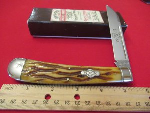  Schatt & Morgan Wire & File ,Worm Grove Wharncliff Folding Hunter Pattern # 041005