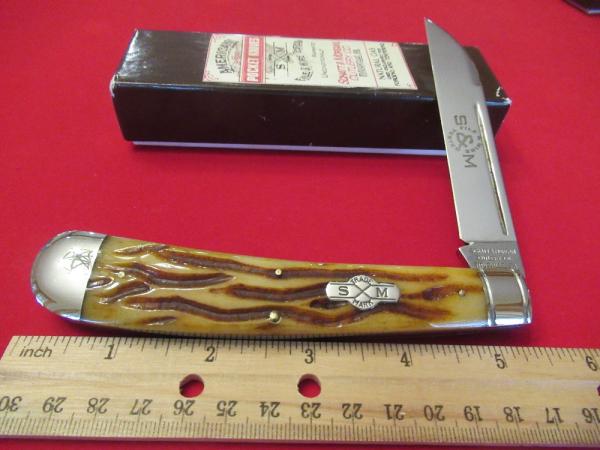 Schatt & Morgan Wire & File ,Worm Grove Wharncliff Folding Hunter Pattern # 041005 Schatt & Morgan Wire & File ,Worm Grove Wharncliff Folding Hunter Pattern # 041005