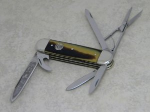 Bulldog Brand Germany Pit Bull Trade Mark Etch Coon Stripe Scout Camp Utility Knife
