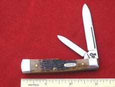CASE XX 6215 SS Gunstock Pocket Knife Dark Molasses Bone NIB 1997 CASE XX 6215 SS Gunstock Pocket Knife Dark Molasses Bone NIB 1997