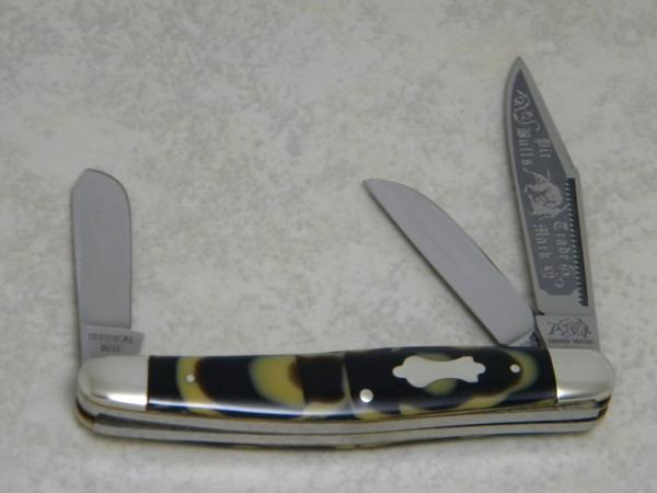 Bulldog Brand Germany Butter & Molasses "Pit Bulls Trade Mark" Stockman Knife - Banner Shield Bulldog Brand Germany Butter & Molasses "Pit Bulls Trade Mark" Stockman Knife - Banner Shield