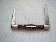 CATTARAUGUS CUTLERY CO. LITTLE VALLEY N.Y. BONE HANDLE EQUAL END
