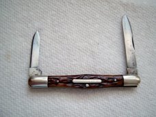 CATTARAUGUS CUTLERY CO. LITTLE VALLEY N.Y. BONE HANDLE EQUAL END