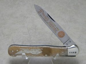 Kissing Crane Solingen Germany Bone Swamp Fox Lockback Knife South Carolina Bicentennial 1776-1976