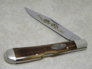 Ka-Bar Bone CK94 Jumbo Lockback Knife - 1994 KA-BAR Knife Collectors Club