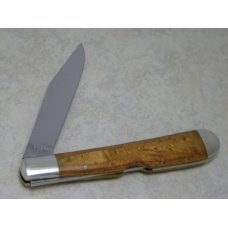 Ka-Bar Curly Maple CK91 Jumbo Lockback Knife 1991 Collectors Club