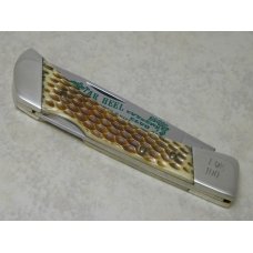 Queen USA Bone Lockback 1983 Tar Heel Cutlery Club 2nd Youth Knife Queen USA Bone Lockback 1983 Tar Heel Cutlery Club 2nd Youth Knife