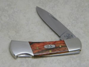 Case XX USA 2007 Wood 71225L SS Lockback Knife