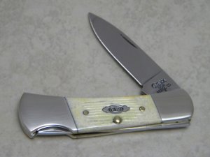 Case XX USA 2009 Jigged Natural Bone 61225L SS Lockback Knife