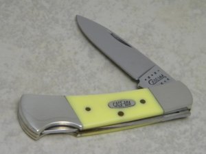 Case MM USA 2000 Yellow 31225L SS Millennium Lockback Knife
