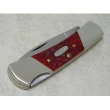 Case XX Bradford PA USA 1992 Dark Red Bone DR61225L SS Lockback Knife Case XX Bradford PA USA 1992 Dark Red Bone DR61225L SS Lockback Knife