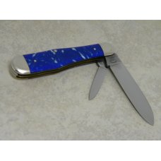 Fight'n Rooster Germany Celebrated Blue & White Swirl Swell End Knife