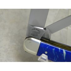 Fight'n Rooster Germany Celebrated Blue & White Swirl Swell End Knife