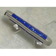 Fight'n Rooster Germany Celebrated Blue & White Swirl Swell End Knife