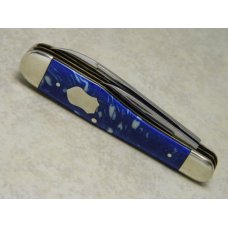 Fight'n Rooster Germany Celebrated Blue & White Swirl Swell End Knife