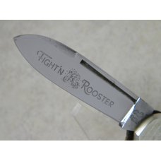 Fight'n Rooster Germany Yellow Marble Canoe Whittler Canittler Knife Pre 1982