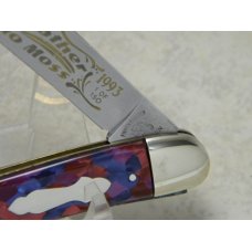 Fight'n Rooster Germany Lilac Purple Metallic "Rolling Stones Gather No Moss" Toothpick Knife c.1993 Fight'n Rooster Germany Lilac Purple Metallic "Rolling Stones Gather No Moss" Toothpick Knife c.1993