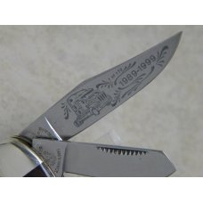 Fight'n Rooster Germany Celebrated Wood Sowbelly Peterbilt Knife Club 10th Anniversary 1989-1999 Fight'n Rooster Germany Celebrated Wood Sowbelly Peterbilt Knife Club 10th Anniversary 1989-1999