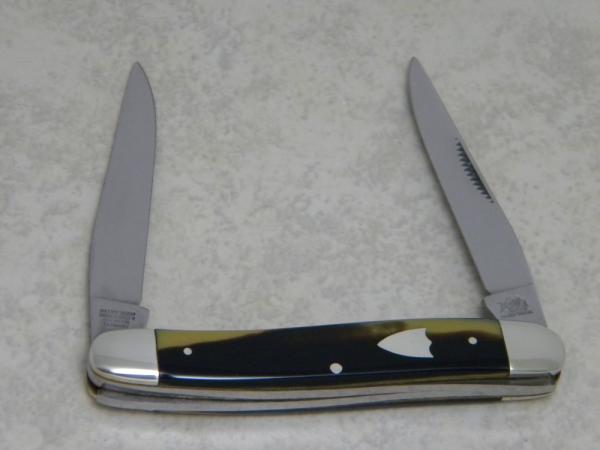 Bulldog Brand Hammer Forged Solingen Germany Coon Stripe Muskrat Knife c.2004 Bulldog Brand Hammer Forged Solingen Germany Coon Stripe Muskrat Knife c.2004