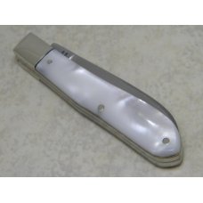 Bulldog Brand Hammer Forged Solingen Germany Imitation Pearl Swayback Jack Knife c.2005 Bulldog Brand Hammer Forged Solingen Germany Imitation Pearl Swayback Jack Knife c.2005