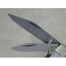 Bulldog Brand Hammer Forged Solingen Germany Imitation Pearl "Bulldog Brand" Etch Jack Knife