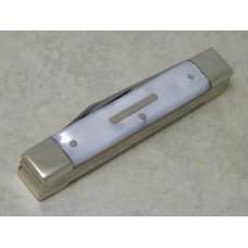 Bulldog Brand Hammer Forged Solingen Germany Imitation Pearl "Bulldog Brand" Etch Jack Knife