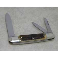 Kissing Crane Solingen Germany Stag Anglo Saxon Whittler Knife Johnny Reb c.1976 Kissing Crane Solingen Germany Stag Anglo Saxon Whittler Knife Johnny Reb c.1976