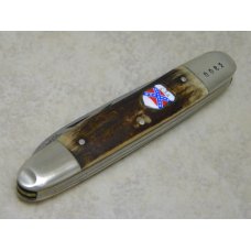 Kissing Crane Solingen Germany Stag Anglo Saxon Whittler Knife Johnny Reb c.1976 Kissing Crane Solingen Germany Stag Anglo Saxon Whittler Knife Johnny Reb c.1976