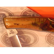 Vint Case xx 1994 Single Blade Lock Back Pocket Knife w/ Group "Rafter" of Turkeys Art Handles- NOS Vint Case xx 1994 Single Blade Lock Back Pocket Knife w/ Group "Rafter" of Turkeys Art Handles- NOS