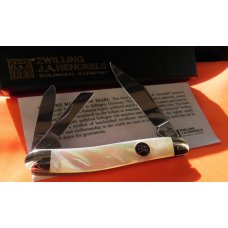 Zwilling J A Henckels Premium 3 Blade Whittler pocket knife with FIERY Mother of Pearl Handles - NOS