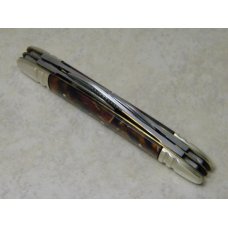 Bulldog Brand Germany Red Duck Feather "Pit Bulls Trade Mark" Etch Congress Knife c.1983 Bulldog Brand Germany Red Duck Feather "Pit Bulls Trade Mark" Etch Congress Knife c.1983