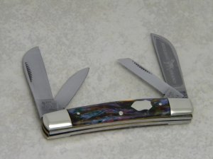 Bulldog Brand Germany Purple Leaf "Bulldog Brand" Etch Congress Knife c.2000
